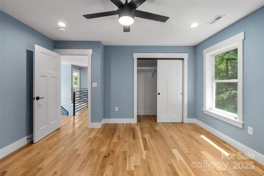 Spacious upper level bedroom