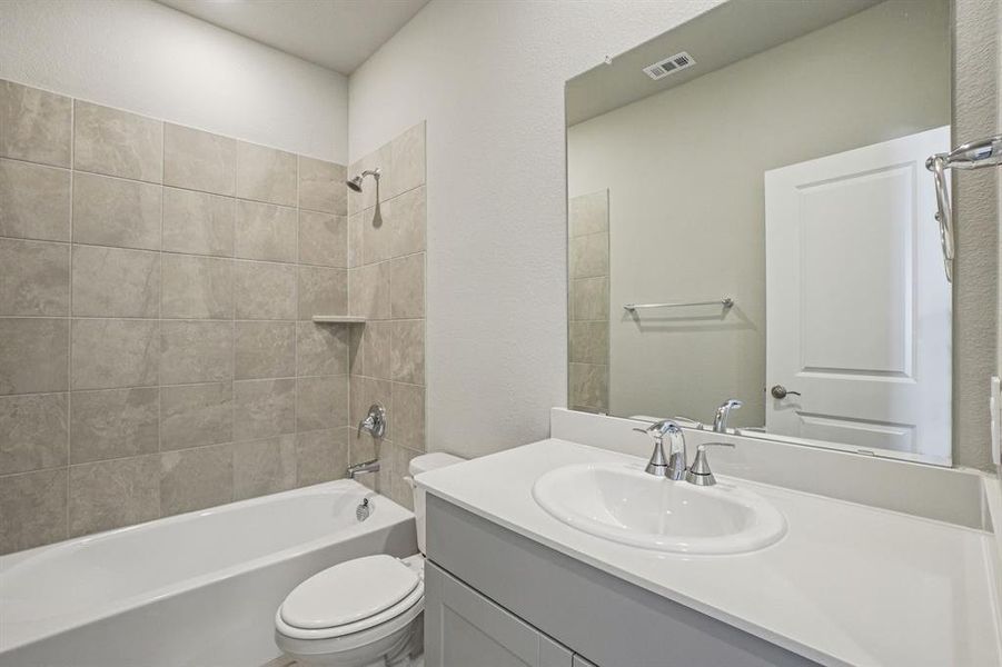 Furnished interior view inside a new home in Trails of Lavon - Spring Series, Lavon (Image 13).