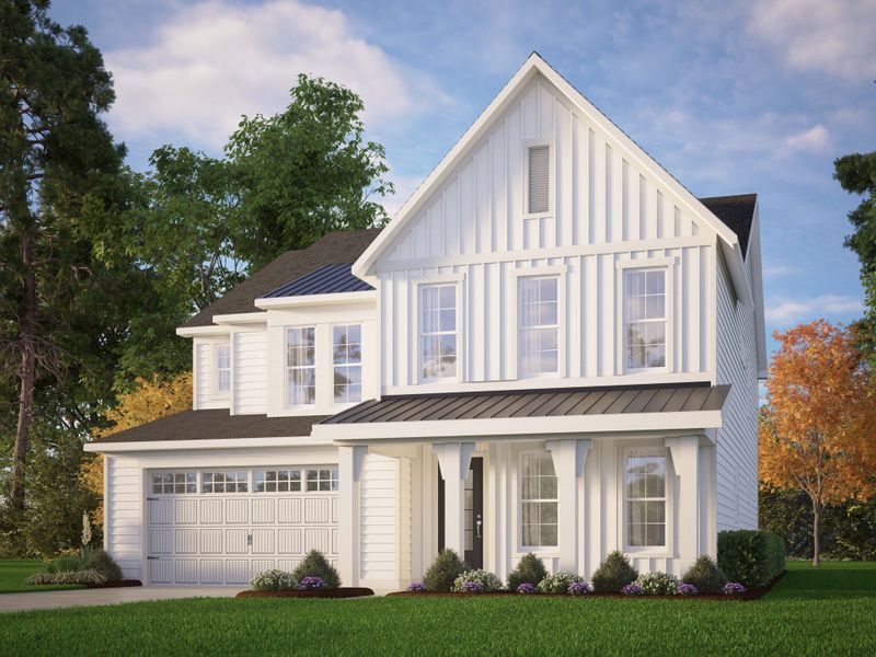 Representative exterior photo of a completed home built from the The Hampton by RobuckHomes in Baylee Ridge, Selma, NC (Image 1). Representative exterior photo of a completed home built from the The Hampton by RobuckHomes in Baylee Ridge, Selma, NC (Image 1).