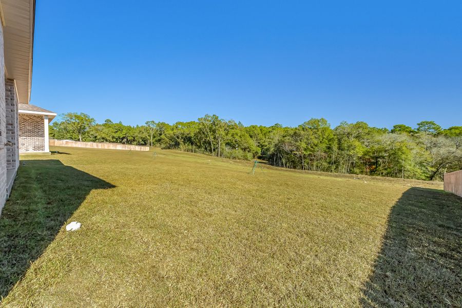 Exterior details and patio area of a home in Blossom Grove, Crestview (Image 25).
