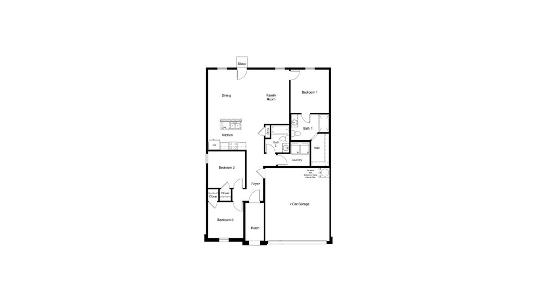 2D floor plan layout for the ELLIS by D.R. Horton in Townes Landing, Fort Worth, TX (Image 3). 2D floor plan layout for the ELLIS by D.R. Horton in Townes Landing, Fort Worth, TX (Image 3).