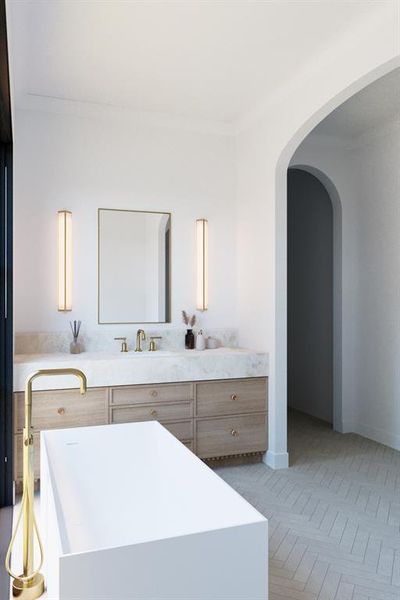 Furnished interior view inside a new home in , Dallas (Image 5). Furnished interior view inside a new home in , Dallas (Image 5).