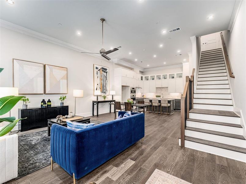 Furnished interior view inside a new home in , Plano (Image 16). Furnished interior view inside a new home in , Plano (Image 16).