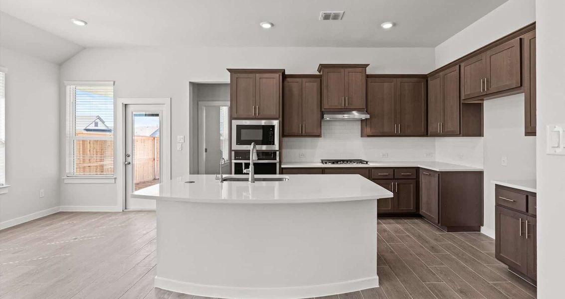 Furnished interior view inside a new home in Trace, San Marcos (Image 7).