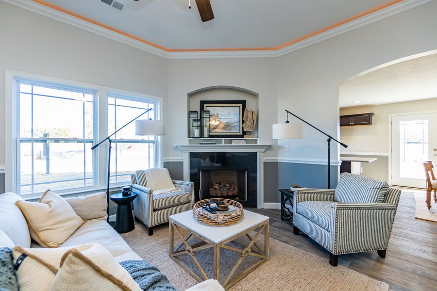 Representative furnished interior of a home built from the Clifton by Enchanted Homes in Arcadia Village, Spartanburg (Image 9).