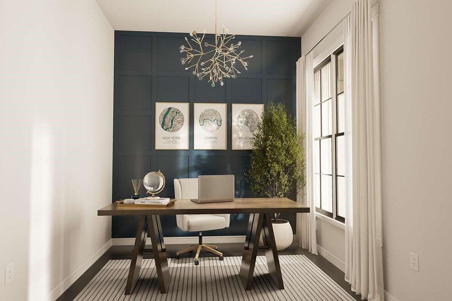 Furnished interior view inside a new home in , Washington (Image 9).