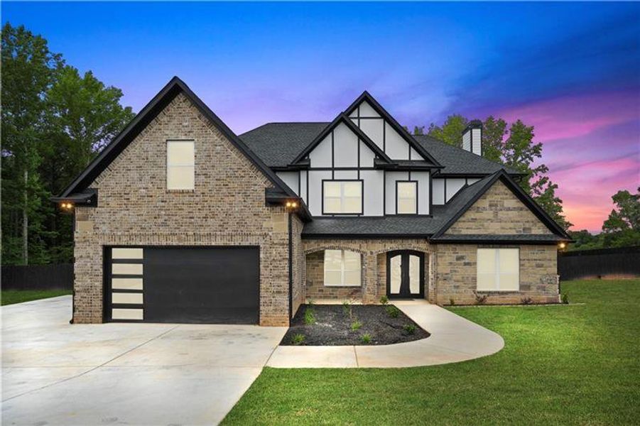 Front exterior of a new home in , Acworth, GA, highlighting curb appeal (Image 2). Front exterior of a new home in , Acworth, GA, highlighting curb appeal (Image 2).