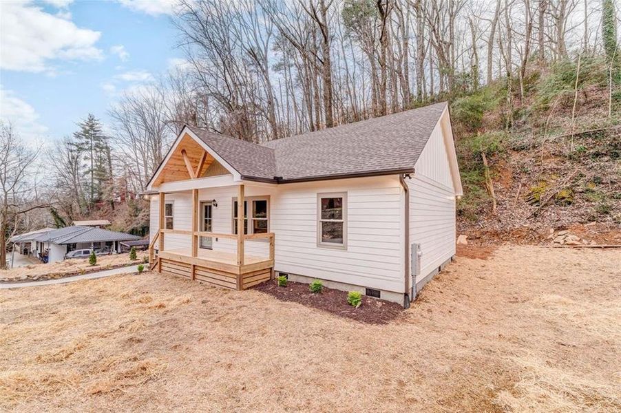 Exterior details and patio area of a home in , Ellijay (Image 28). Exterior details and patio area of a home in , Ellijay (Image 28).