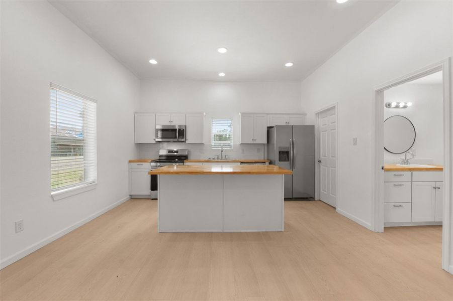 Furnished interior view inside a new home in , Point Blank (Image 11).