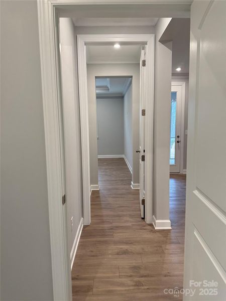 View of Owner Suite bedroom from Laundry - Not actual home