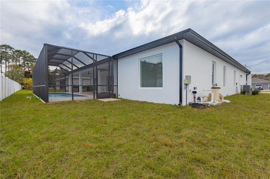 Exterior details and patio area of a home in , Palm Coast (Image 35). Exterior details and patio area of a home in , Palm Coast (Image 35).
