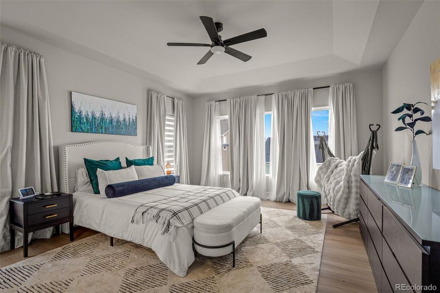 Furnished interior view inside a new home in , Colorado Springs (Image 28).