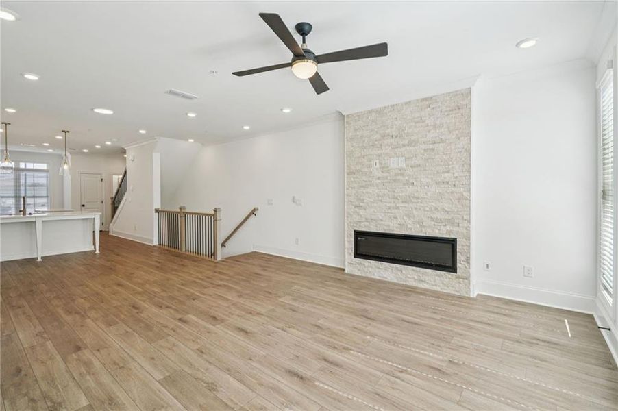 Spacious, unfurnished interior of a new home in IveyBrooke, Alpharetta (Image 24).