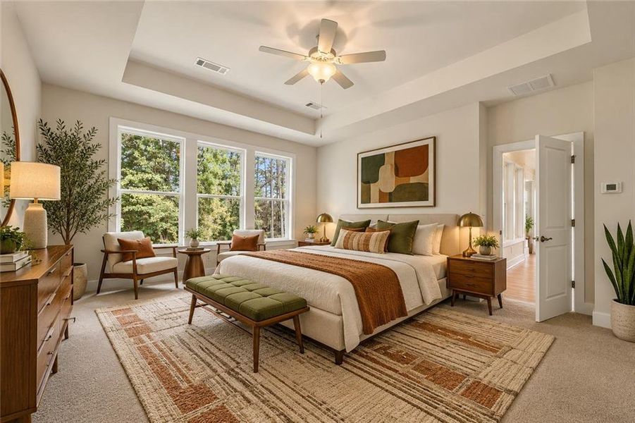 Furnished interior view inside a new home in Bay Creek Overlook, Loganville (Image 5).