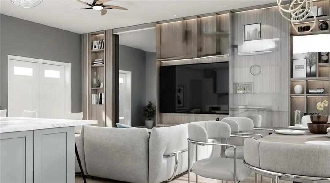 Furnished interior view inside a new home in , Placida (Image 9).