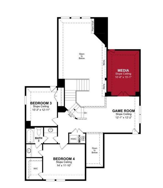 Beazer Homes Woodcreek Summerfield Floorplan.