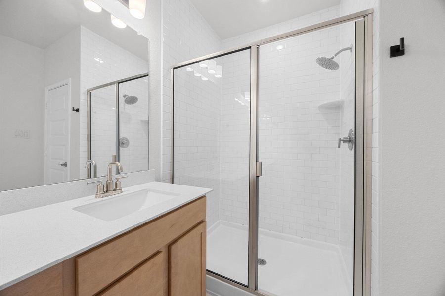 Furnished interior view inside a new home in Retreat at San Gabriel, Georgetown (Image 4). Furnished interior view inside a new home in Retreat at San Gabriel, Georgetown (Image 4).