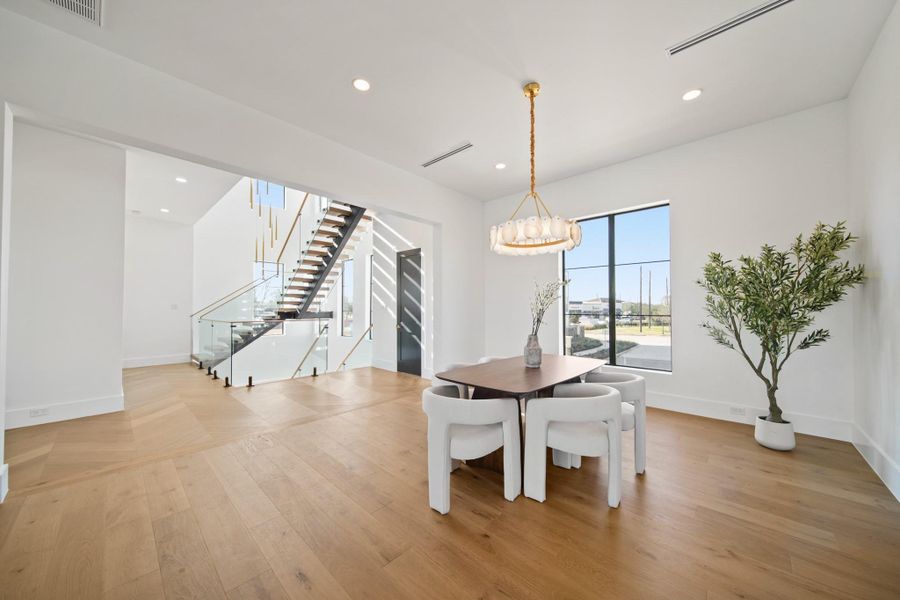 Furnished interior view inside a new home in Monet Estates, Sugar Land (Image 12).