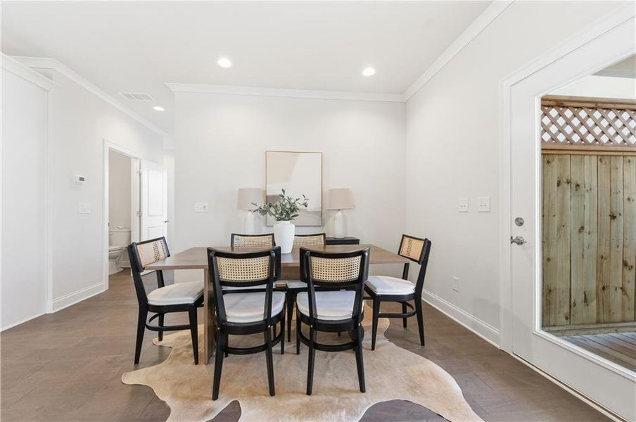 Furnished interior view inside a new home in , Marietta (Image 5).