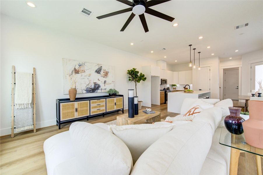 Furnished interior view inside a new home in , Houston (Image 18).
