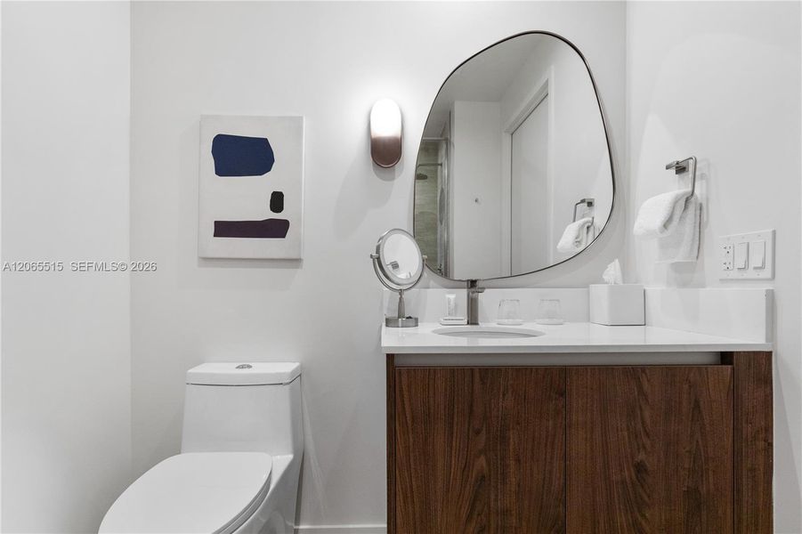Furnished interior view inside a new home in , Miami (Image 8).