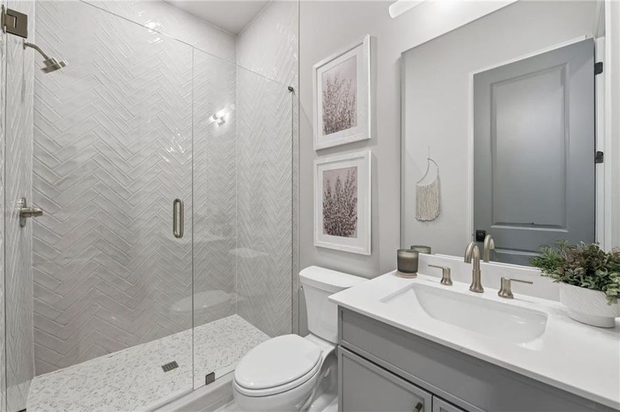 Furnished interior view inside a new home in Palisades Single Family, Cumming (Image 39).