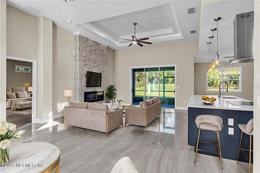 Furnished interior view inside a new home in , Hastings (Image 15).