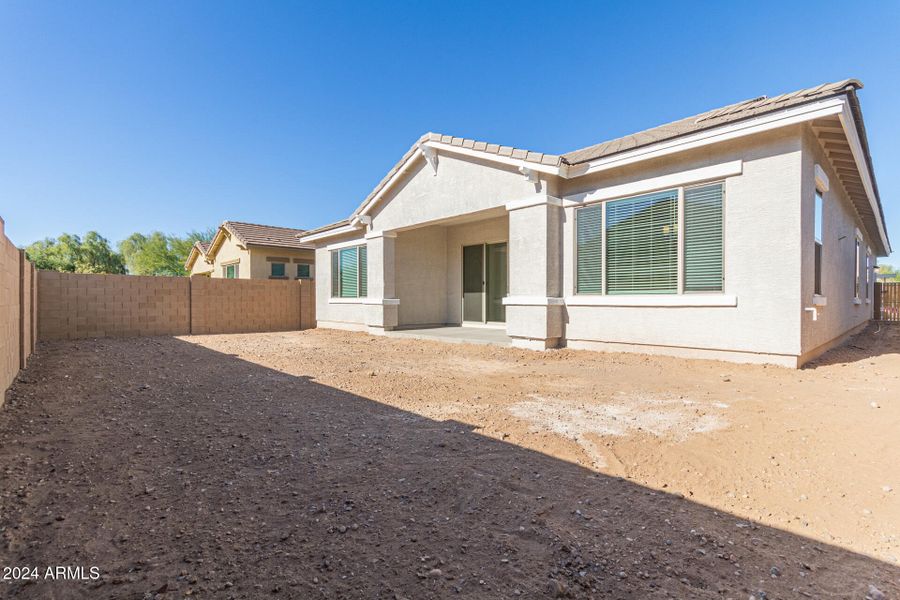 Rear Elevation & Backyard