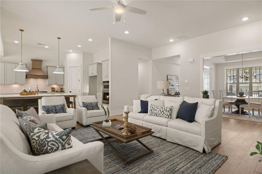 Furnished interior view inside a new home in Soleil Summit Chase, Snellville (Image 14).