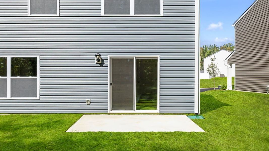 Exterior details and patio area of a home in Varner Station, Woodruff (Image 3).