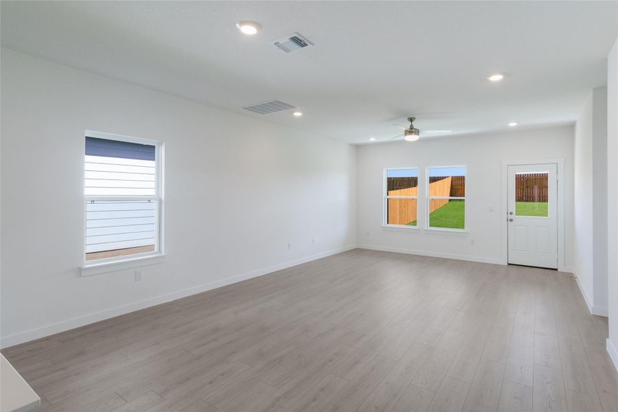 Spacious, unfurnished interior of a new home in Trails at Wildhorse, Austin (Image 12).