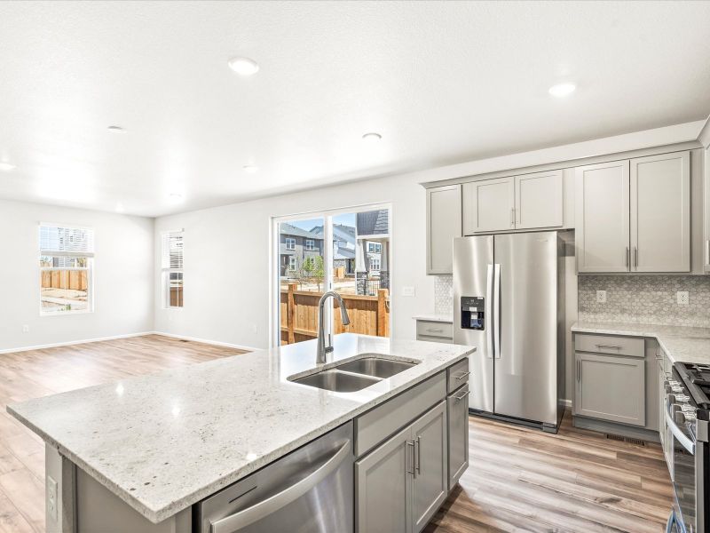 Breckenridge interior at a Meritage Homes community in Aurora, CO.