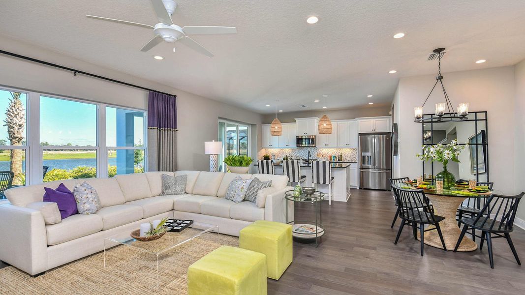 Furnished interior view inside a new home in Grand Park Real Estate and Homes for Sale in Sarasota, FL - Neal Communities, Sarasota (Image 4).