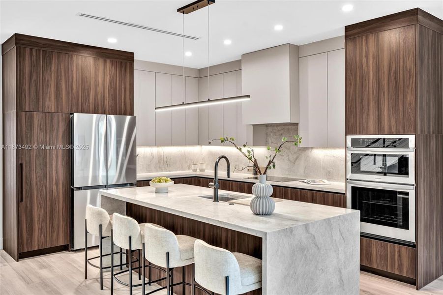 Furnished interior view inside a new home in , Miami (Image 46). Furnished interior view inside a new home in , Miami (Image 46).