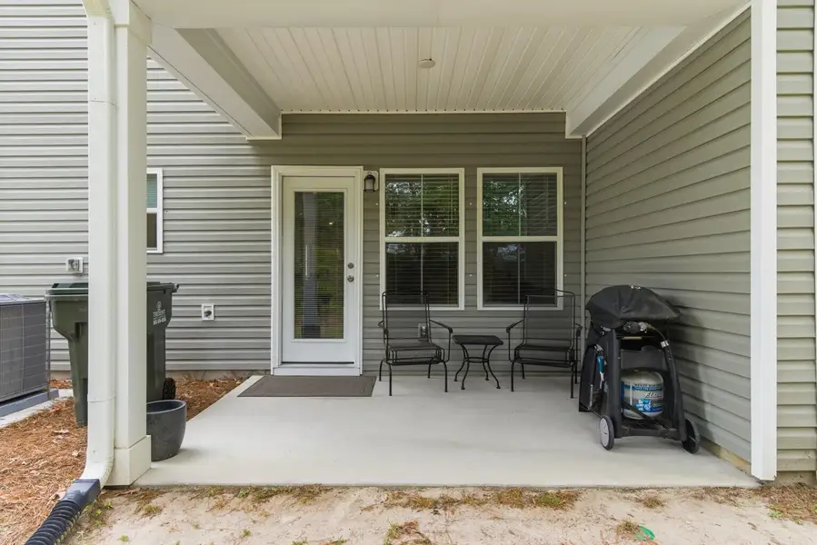 Exterior details and patio area of a home in , Charleston (Image 3).