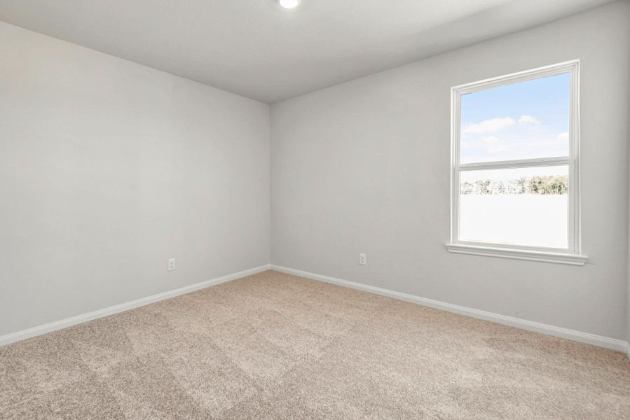 The two additional bedrooms in the home are perfect for a guest room, kids’ room, or home office!