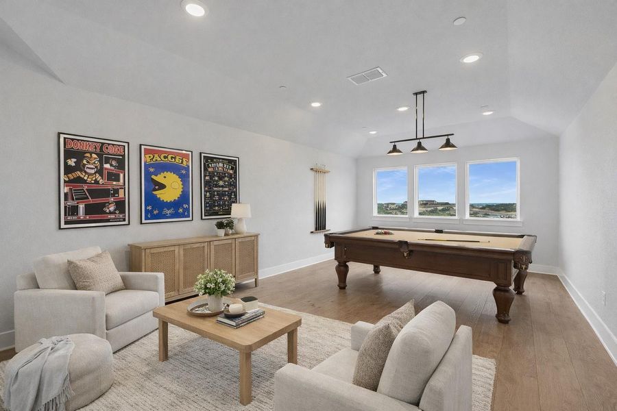*Virtually Staged Game Room*
