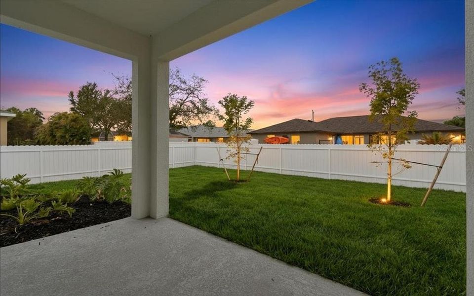 Exterior details and patio area of a home in , North Port (Image 35).