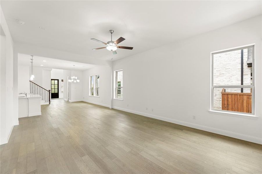 Spacious, unfurnished interior of a new home in Villas at Long Branch, Rowlett (Image 22). Spacious, unfurnished interior of a new home in Villas at Long Branch, Rowlett (Image 22).