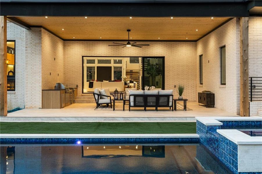 Exterior details and patio area of a home in , Atlanta (Image 36). Exterior details and patio area of a home in , Atlanta (Image 36).