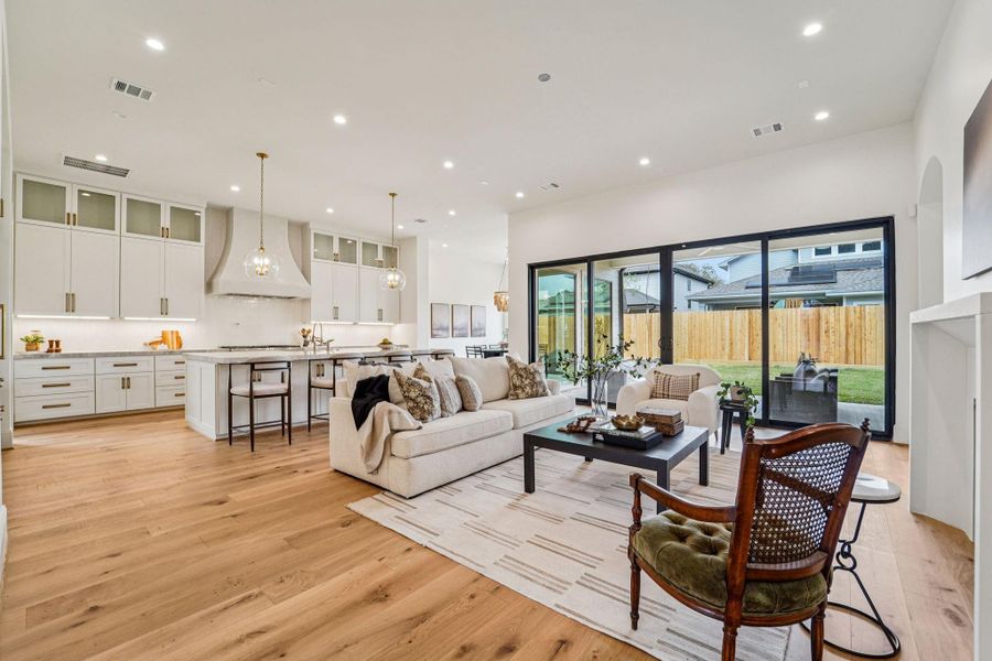 Furnished interior view inside a new home in , Houston (Image 35).