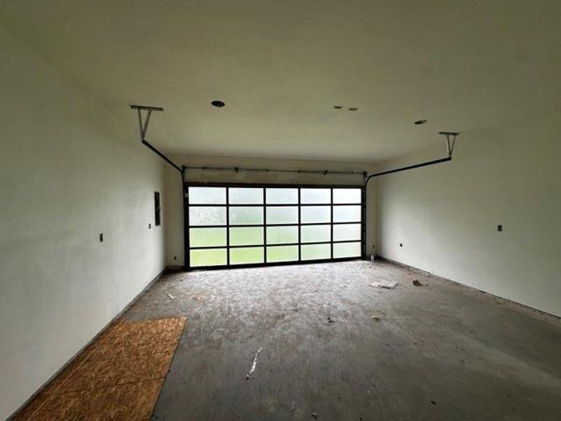 Garage with electric panel