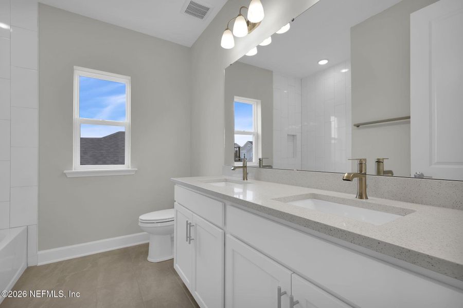 Furnished interior view inside a new home in Seabrook Village at Seabrook, Nocatee (Image 11).