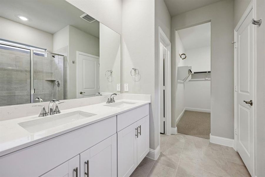 Furnished interior view inside a new home in Parks at Foster Crossing - Spring Series, Anna (Image 15).