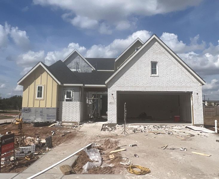 In-progress construction of a new home in Sienna Village of Anderson Springs 50', Missouri City, TX (Image 13). In-progress construction of a new home in Sienna Village of Anderson Springs 50', Missouri City, TX (Image 13).