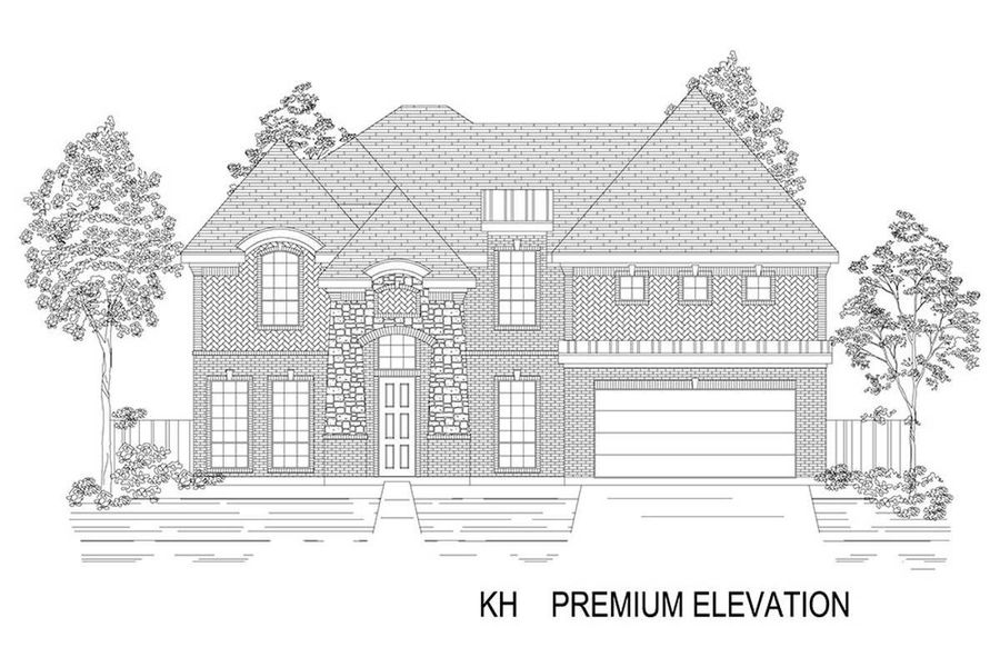 Representative rendering of the exterior for the Stonehaven 2F by First Texas Homes (Image 24).