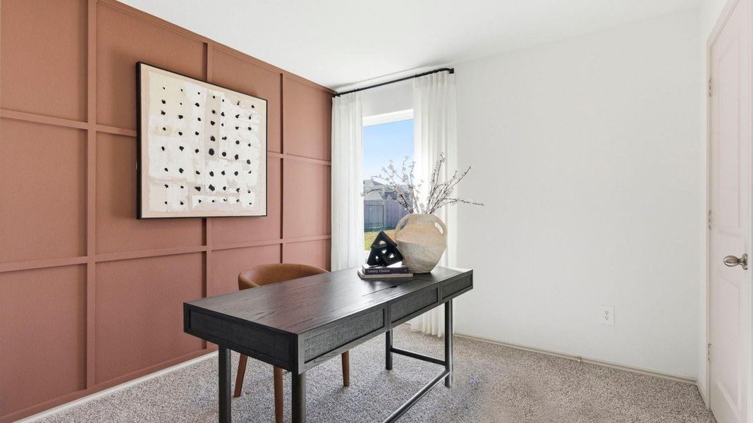 Furnished interior view inside a new home in Watermark, Alvin (Image 11).