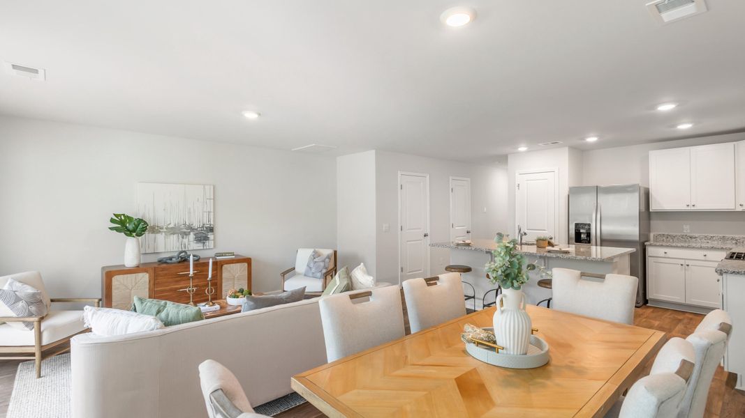 Furnished interior view inside a new home in Carolina Groves Townhomes, Moncks Corner (Image 10).