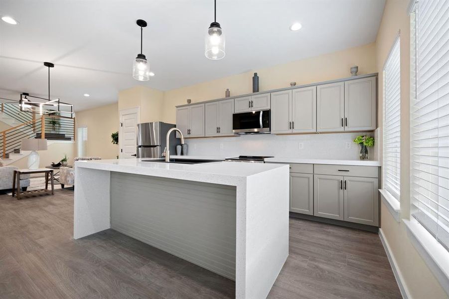 Furnished interior view inside a new home in , Dallas (Image 17).