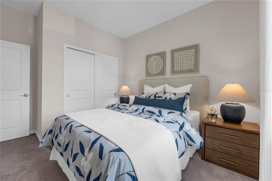 Furnished interior view inside a new home in Covered Bridge at Liberty Bluff, Haines City (Image 11).